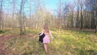 Blonde maja meer wild forest fuck - big tits squirting orgasm